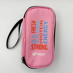 Pink Cranked Energy Bars mini travel cooler